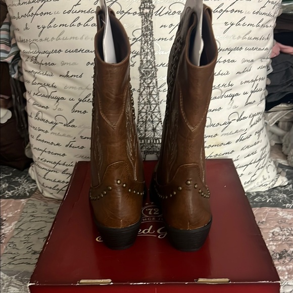 Faded Glory Brown cowboy boots - Picture 5 of 7